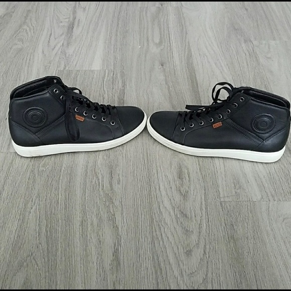 ecco black high tops